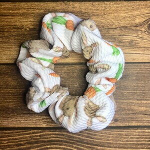 Easter Bunny Hair Tie, Easter Hair Accessories, Easter Scrunchie, Hair Scrunchies for Women, Scrunchies for Girls, Scrunchie for Kids