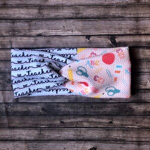 Teach Appreciation Gift, Teacher Headband, Pencil Headband, Twist Headbands Women, Teacher Appreciation Week, Teacher Gifts