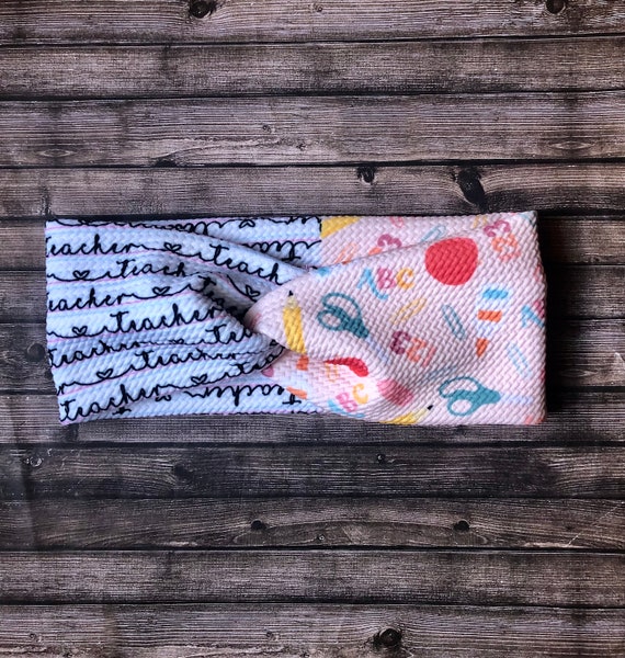 Teacher Headband for Women, Twist Headband Women, Gift for  display picture 1