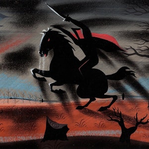 All FIVE Mary Blair Ichabod Crane Prints - Mary Blair art   The Legend of Sleepy Hollow