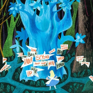 Mary Blair concept art for Alice in Wonderland (Disney Studios) - Mary Blair art