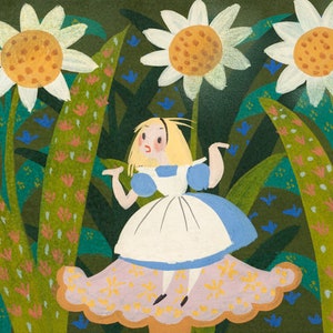 Alicja w Krainie Czarów - Mary Blair concept art (Disney) - Mary Blair print