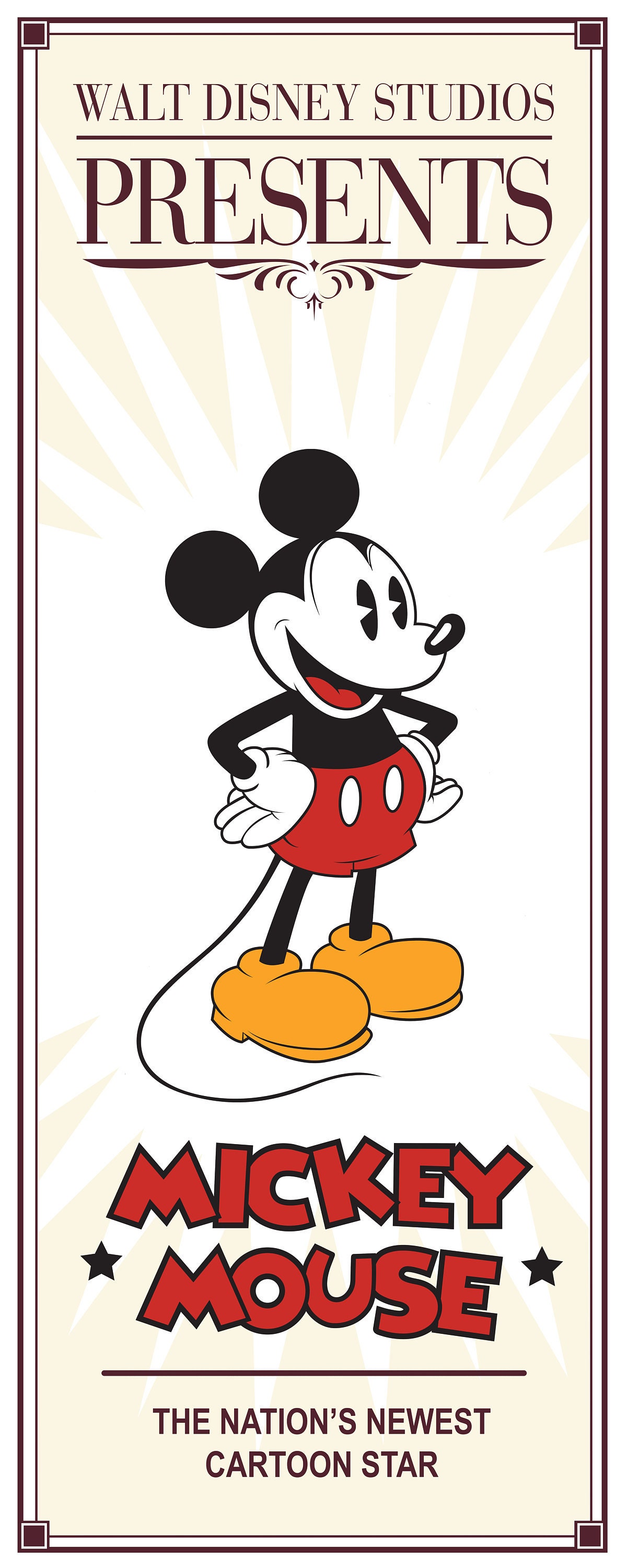 ミッキーマウス、ミニーマウス、ドナルドダック、プルート、グーフィー