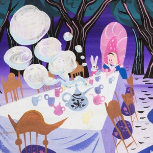 Koncepcja artystyczna Mary Blair do Alicji w Krainie Czarów (Disney Studios) - Mary Blair art