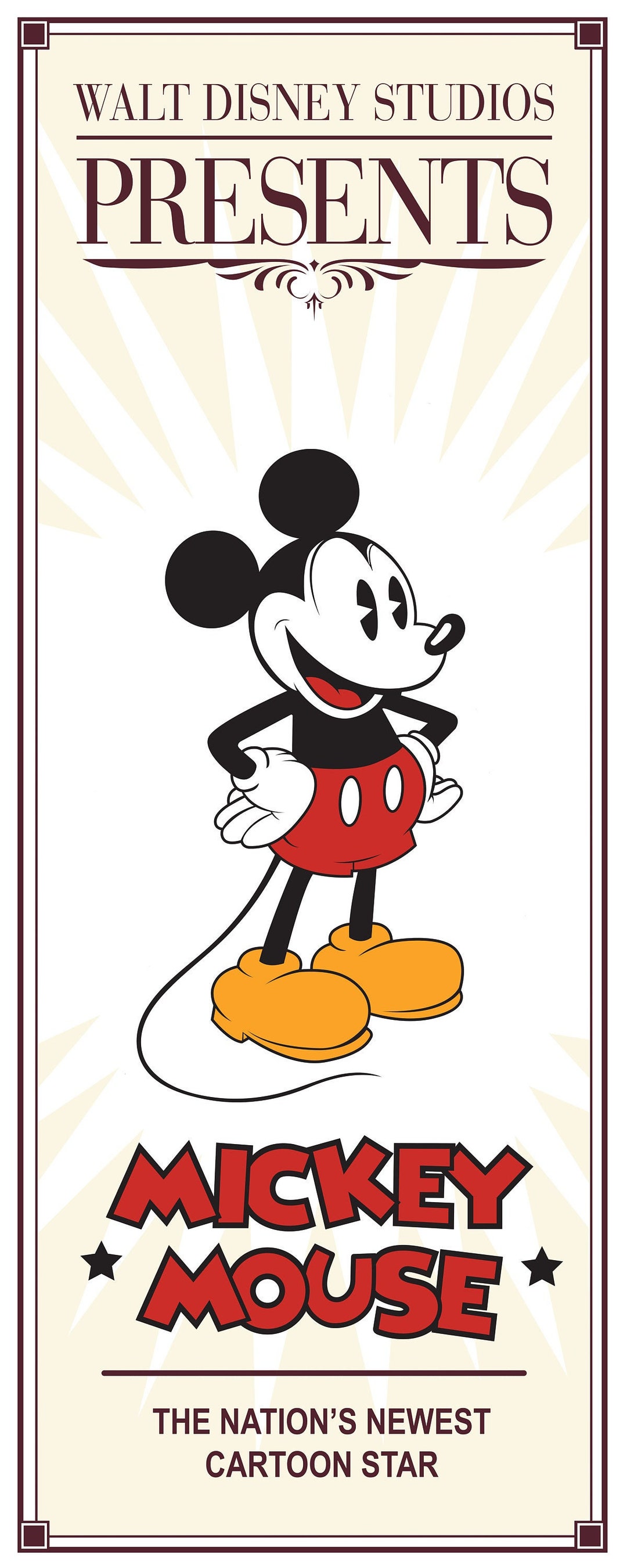 Mickey Mouse Poster Print - Walt Disney Studios Introduces