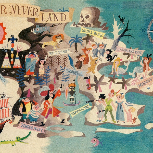 Peter Pan Wall Art Etsy