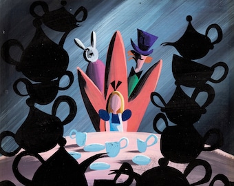 Mary Blair art for Alice in Wonderland (Disney Studios) -   Mary Blair print