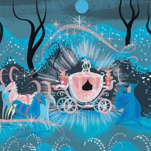 Cinderella - Mary Blair Konzept Kunstdruck.  (Disney Studios) - Mary Blair Kunst 19 x 50"