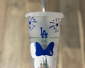 Dodgers Disney Starbucks Cold Reusable Cup.