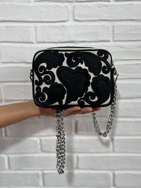Handmade Mini Bag Genuine Suede Exclusive Brand New Single Product Shoulderbag with Chain