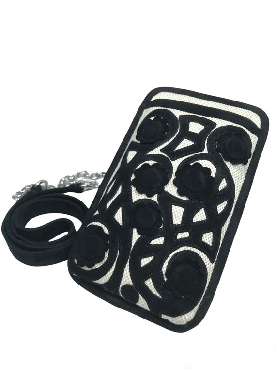 Black Mini Bag Phonecase Handmade Brand New Exclusive Couture Original Suede IT XIRA