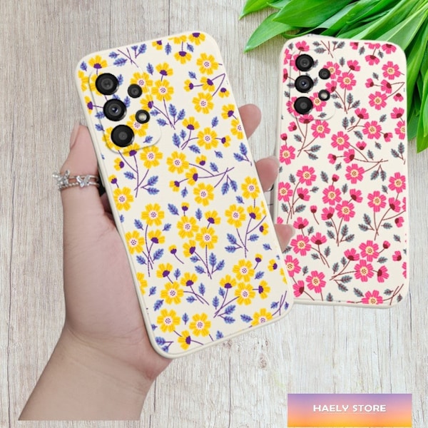 Splendide Fleurs Téléphone étui pour samsung Galaxy A54 A34 A24 A14 A73 A53 A33 A23 A13 A03 A04 A04S A72 A52 A52S A32 A22 A12 A71 A51 4G 5G Couverture