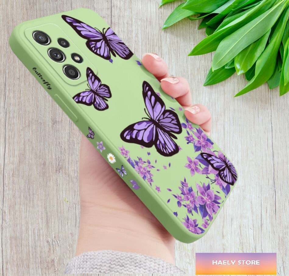 Purple Butterflies Phone Case for Samsung Galaxy A52 A52S A32 A12 A71 ...