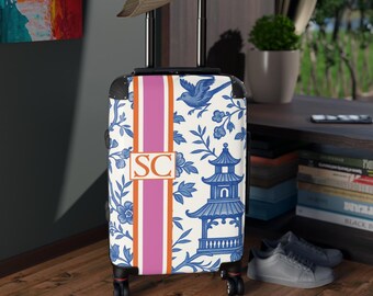 Mahjong Roll Bag Tournament Travel Case Personalized Suitcase Chinoiserie Luggage Mah Jongg Girls Trip