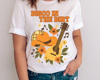 Disco Cowgirl Rave Tee: Western Music Festival Shirt