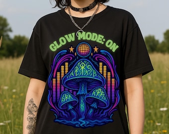 Neon Rave T-Shirt: Boho Festival EDM Concert Top