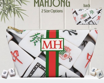 Mahjong Tile Tasche | Benutzerdefinierte Mahjongg Tiles Aufbewahrungstasche Mah Jongg Zipper Carryall