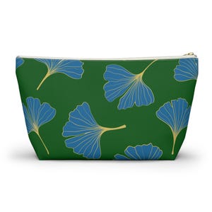 Mahjong Tile Bag Peacock Ginkgo Mah Jongg Tiles Pouch Storage Case Small Large image 7