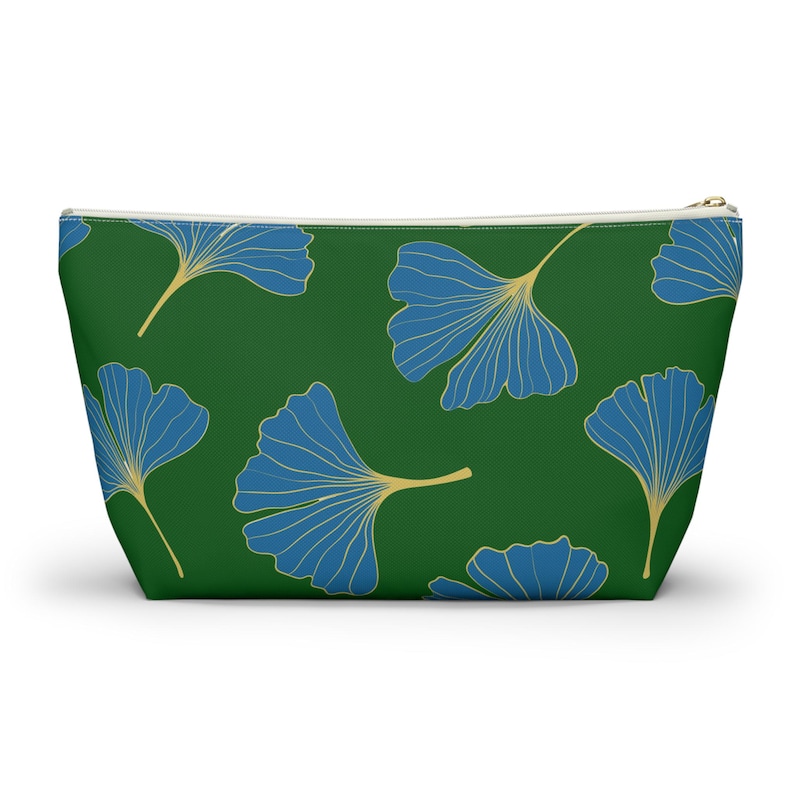 Mahjong Tile Bag Peacock Ginkgo Mah Jongg Tiles Pouch Storage Case Small Large image 7