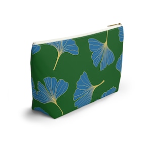 Mahjong Tile Bag Peacock Ginkgo Mah Jongg Tiles Pouch Storage Case Small Large image 9
