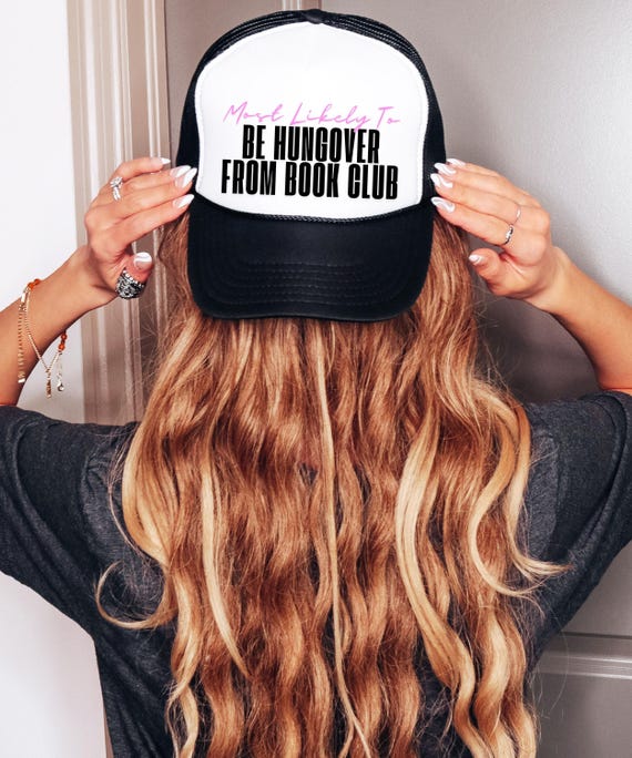 Girls Trip Hats Retro Trucker Hat Boujee Bookish Book Club  display picture 3