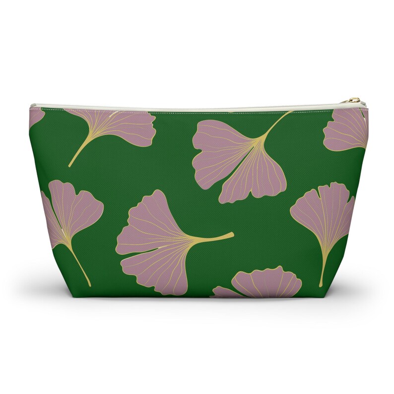 Mahjong Tile Bag Peacock Pink Ginkgo Chinoiserie Mah Jong Storage MahJongg Tiles Pouch image 7