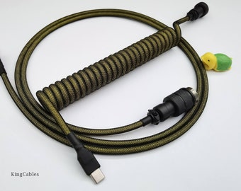 Coiled Mechanical keyboard cable “Lux”