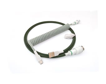 Coiled Keyboard Cable “Botanical”