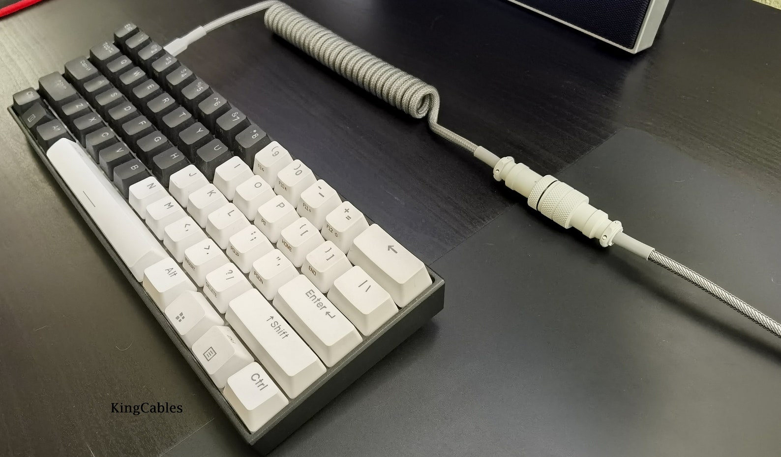 Coiled Mechanical Keyboard Cable carbon White Etsy Canada