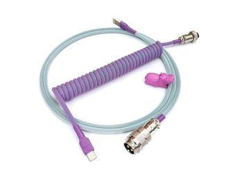 Coiled Keyboard Cable &quot;Purp Fiction&quot;