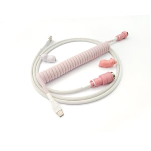 Coiled Keyboard Cable “Sakura Pink”