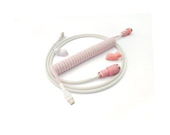 Coiled Keyboard Cable “Sakura Pink”