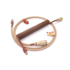 Cable de teclado en espiral “Cappuccino”
