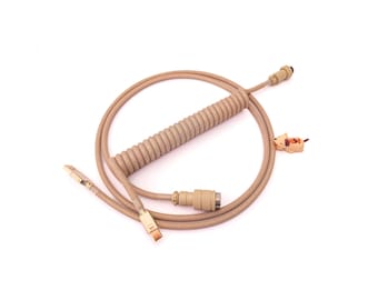 Coiled Keyboard Cable “Beige Galaxy”