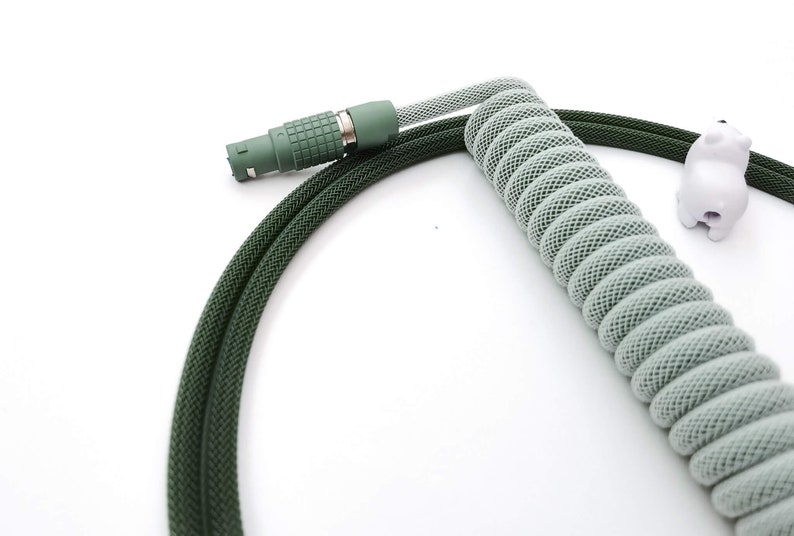 Coiled Keyboard LEMO Cable botanical Etsy