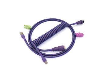 Coiled Keyboard Cable “Purple Galaxy”