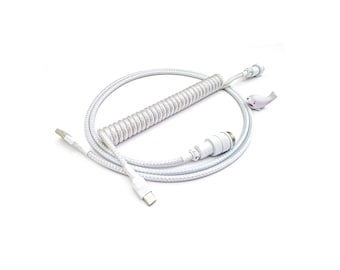 Coiled Keyboard Cable “Pearl”