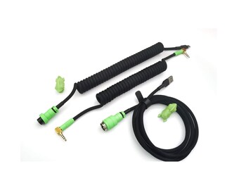 Custom TRRS and USB Cables for Split Keyboards "Black Widow"