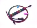 Coiled Keyboard Cable “Dark Rainbow ”