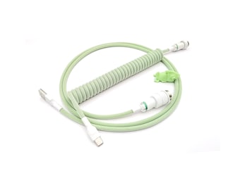 Coiled Keyboard Cable “Pastel Green”