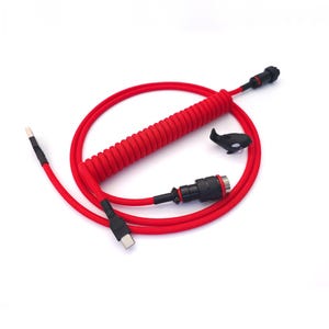 Coiled Keyboard Cable “Red Alert”
