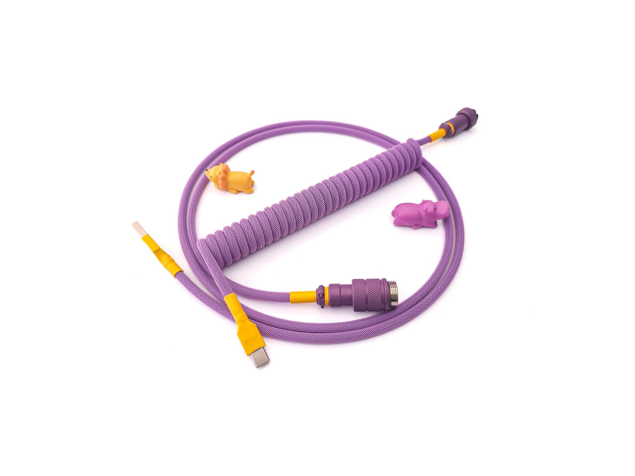 Coiled Keyboard Cable "Purple"