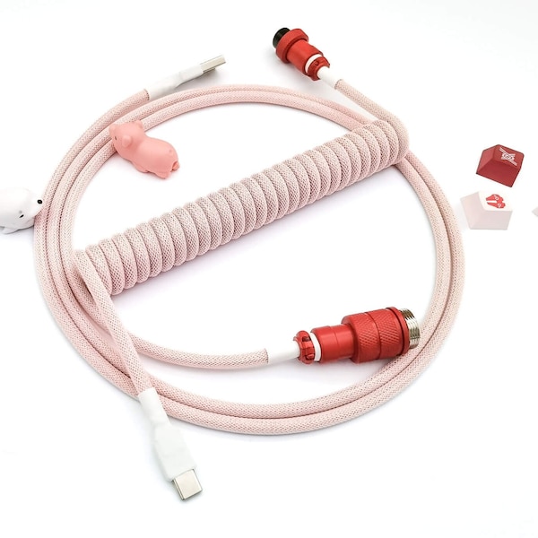 Coiled Mechanical Keyboard Cable “Darling”