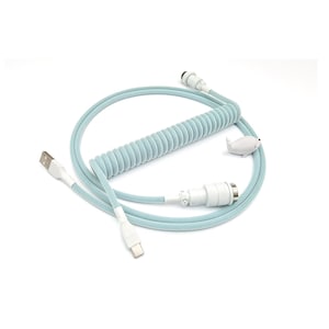 Coiled Keyboard Cable “Pastel Teal”