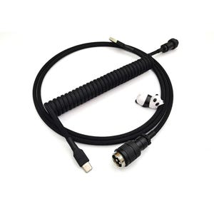 Cable de teclado en espiral "Black Widow"