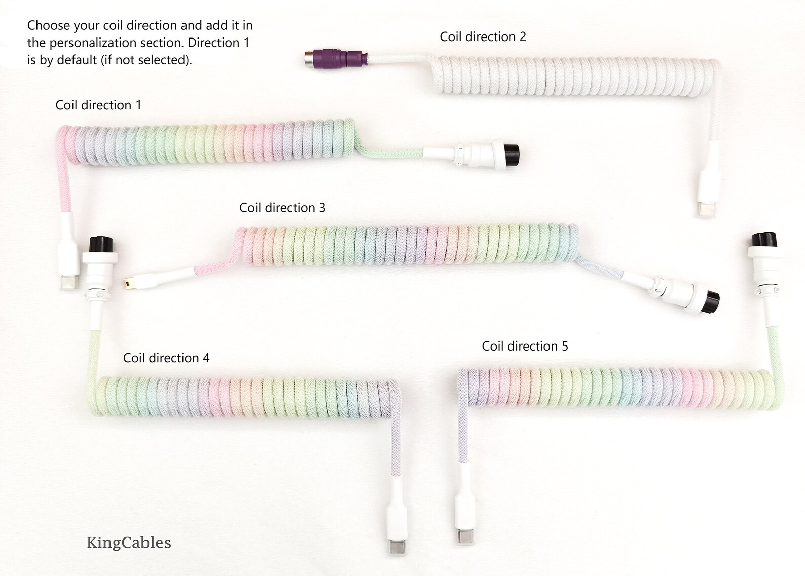 Coiled Mechanical Keyboard Cable cream Etsy Canada