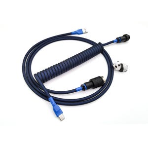 Coiled Keyboard Cable “Blue Samurai”