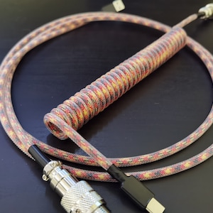 Coiled Mechanical Keyboard Cable “Dante”