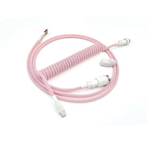 Coiled Keyboard Cable "Baby pink"