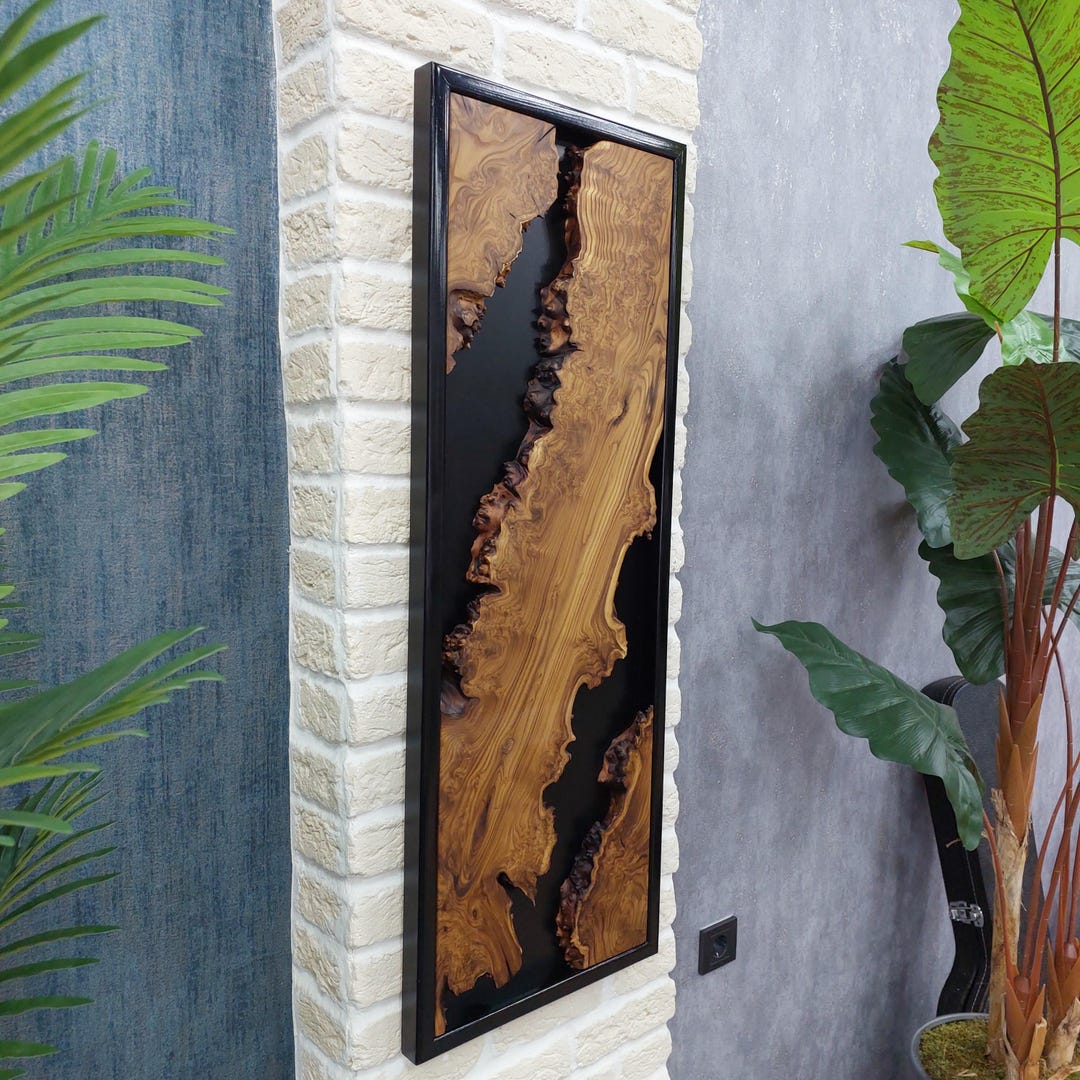 Illustration of Natural Wood Decor Wall